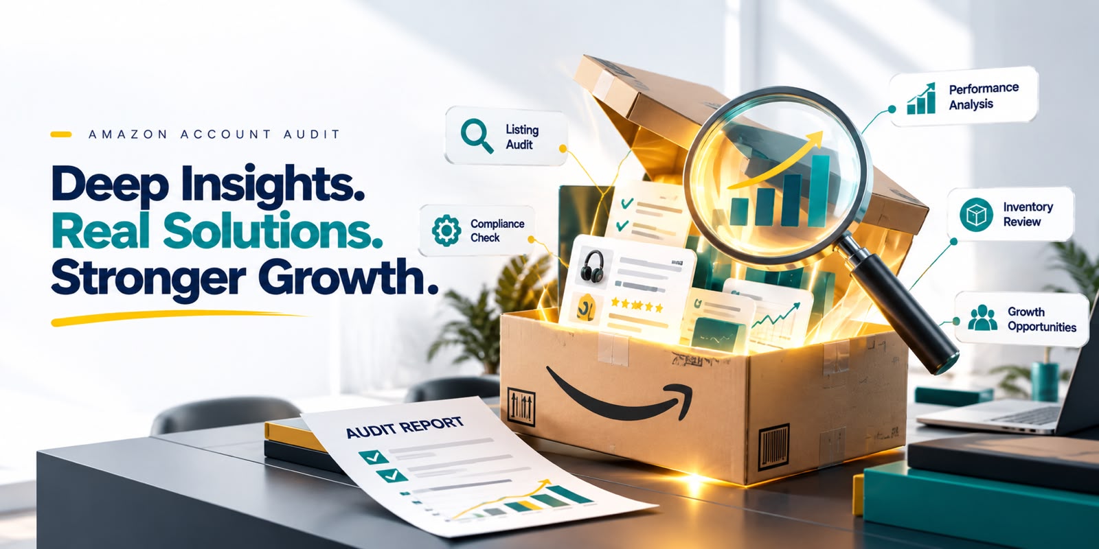 Amazon Account Audit - Deep Insights. Real Solutions. Stronger Growth.