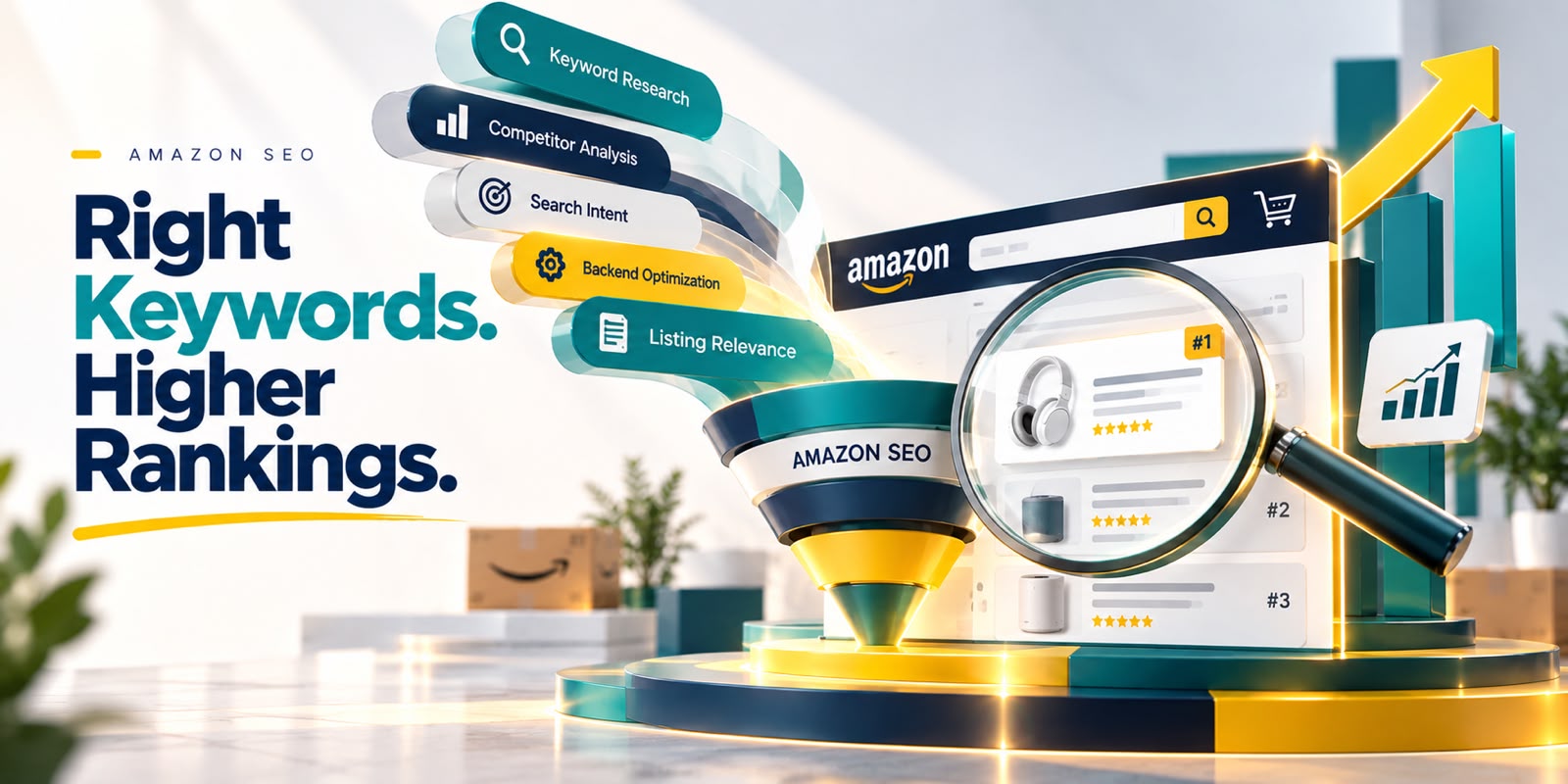 Amazon SEO - Right Keywords. Higher Rankings.