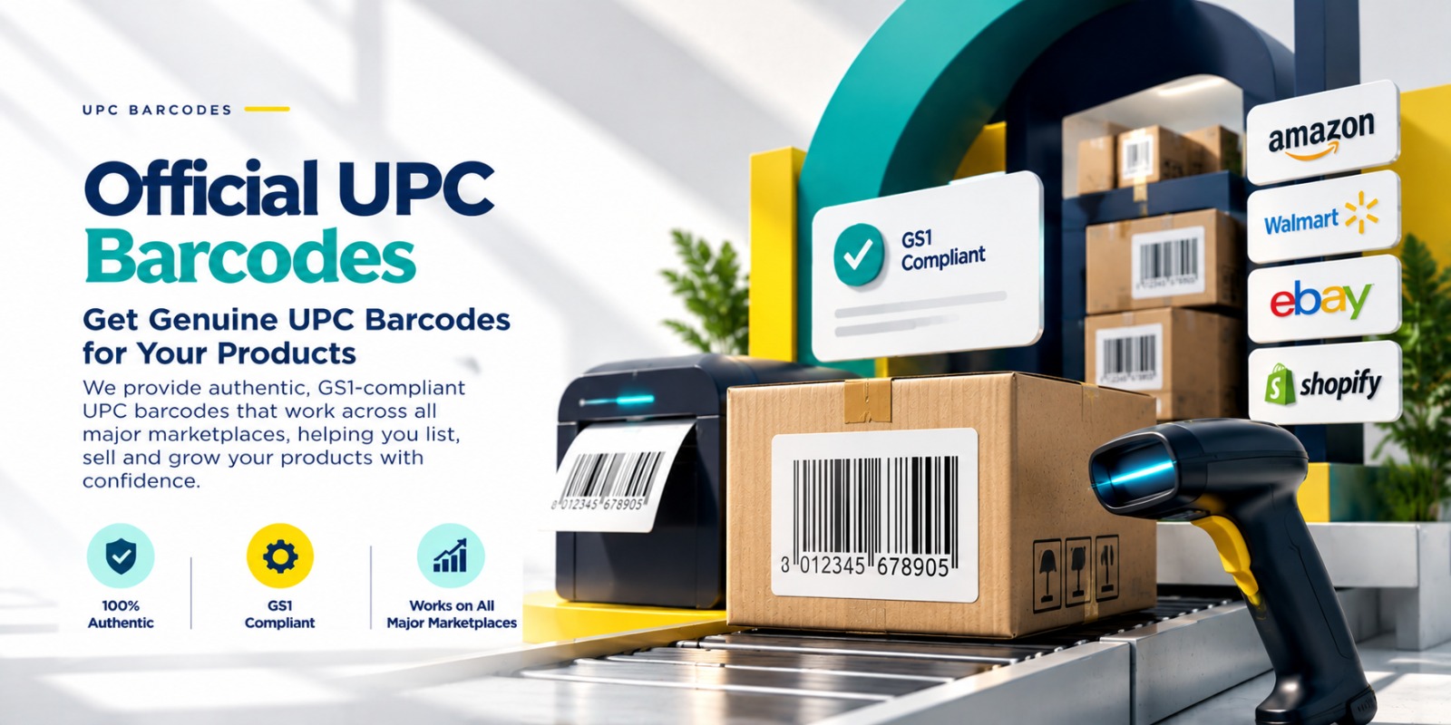 Official UPC Barcodes - Get genuine GS1-compliant UPC barcodes for your products